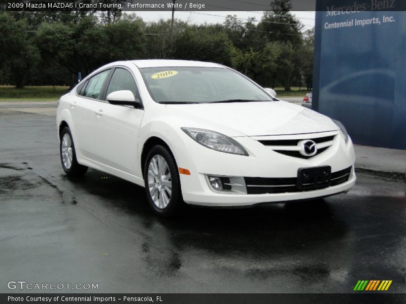 Performance White / Beige 2009 Mazda MAZDA6 i Grand Touring