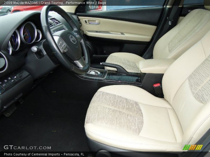Performance White / Beige 2009 Mazda MAZDA6 i Grand Touring