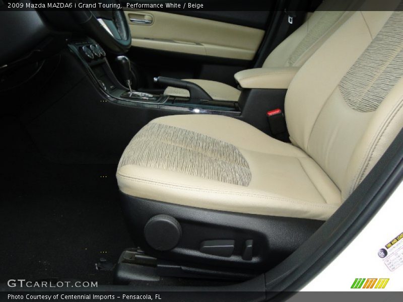 Performance White / Beige 2009 Mazda MAZDA6 i Grand Touring