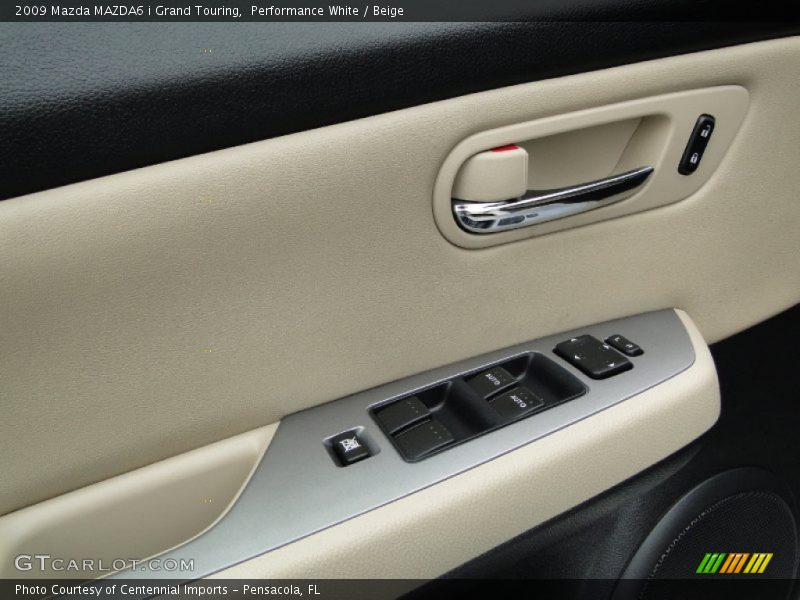 Performance White / Beige 2009 Mazda MAZDA6 i Grand Touring