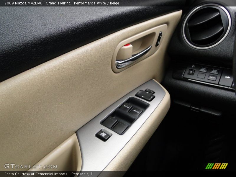 Performance White / Beige 2009 Mazda MAZDA6 i Grand Touring