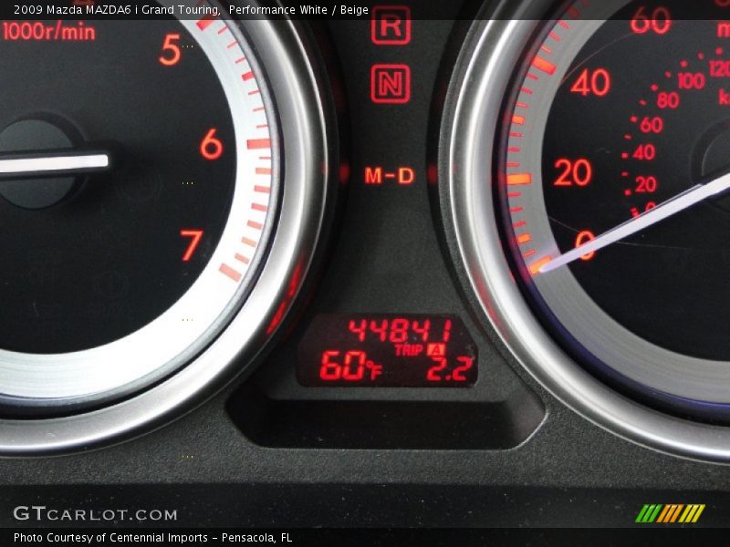 Performance White / Beige 2009 Mazda MAZDA6 i Grand Touring