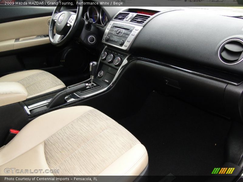Performance White / Beige 2009 Mazda MAZDA6 i Grand Touring