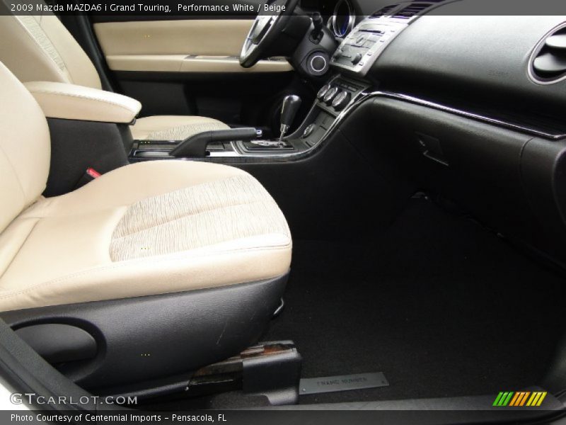 Performance White / Beige 2009 Mazda MAZDA6 i Grand Touring