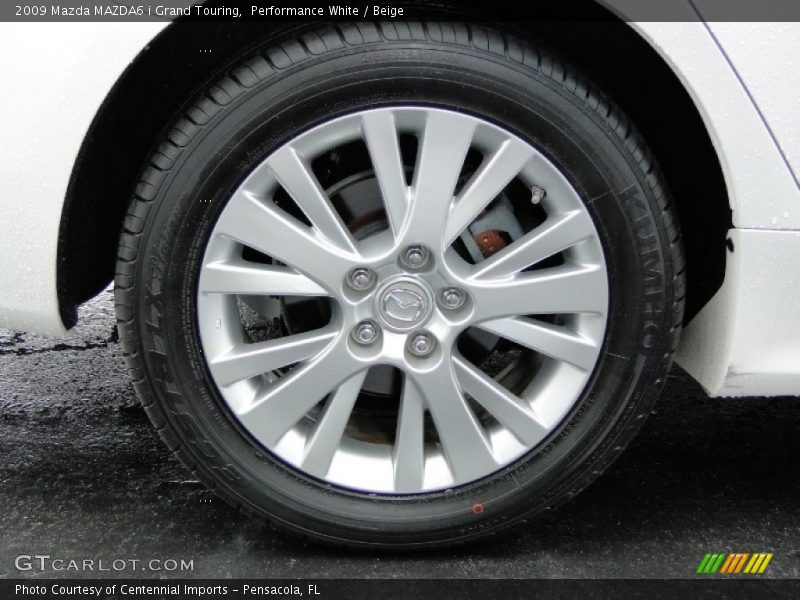 Performance White / Beige 2009 Mazda MAZDA6 i Grand Touring