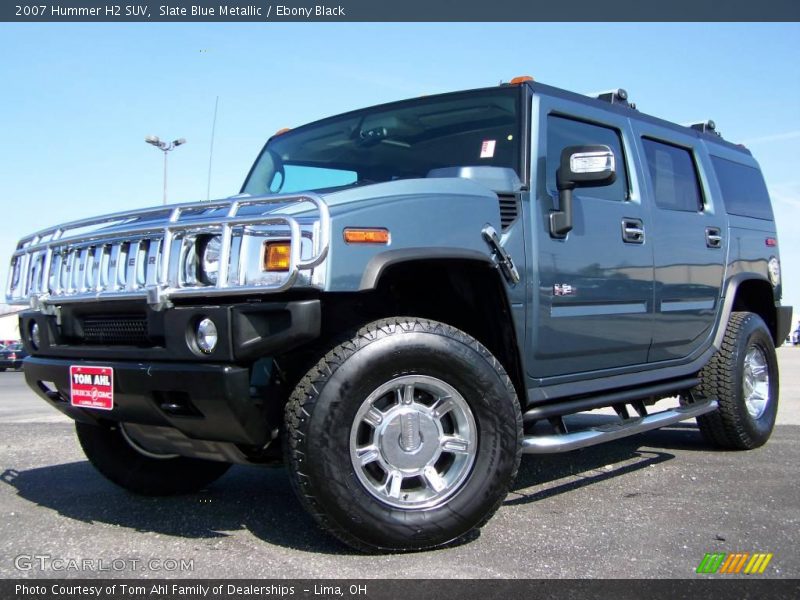 Slate Blue Metallic / Ebony Black 2007 Hummer H2 SUV
