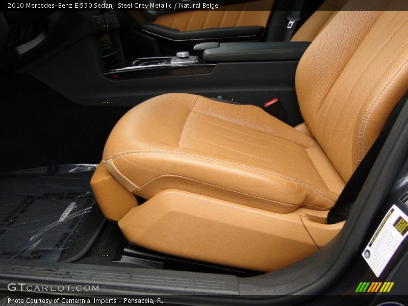 Steel Grey Metallic / Natural Beige 2010 Mercedes-Benz E 550 Sedan