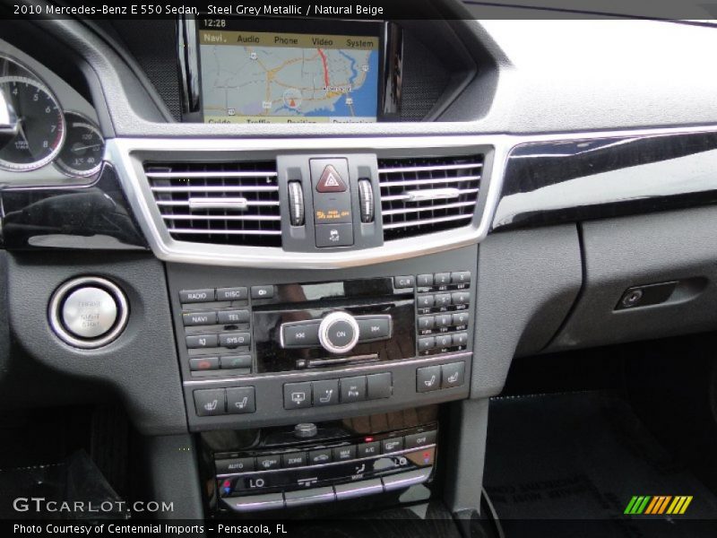 Steel Grey Metallic / Natural Beige 2010 Mercedes-Benz E 550 Sedan