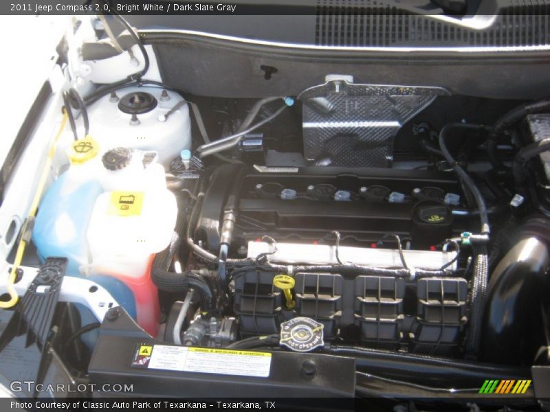 Bright White / Dark Slate Gray 2011 Jeep Compass 2.0