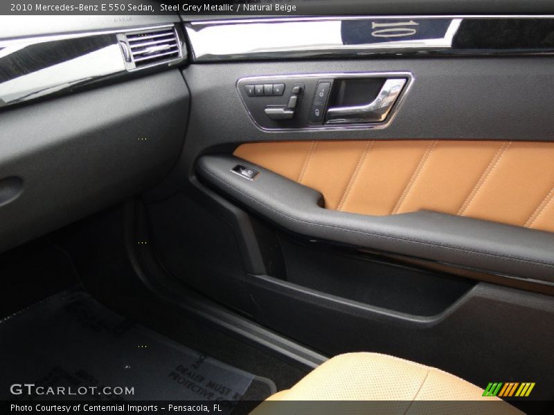 Steel Grey Metallic / Natural Beige 2010 Mercedes-Benz E 550 Sedan