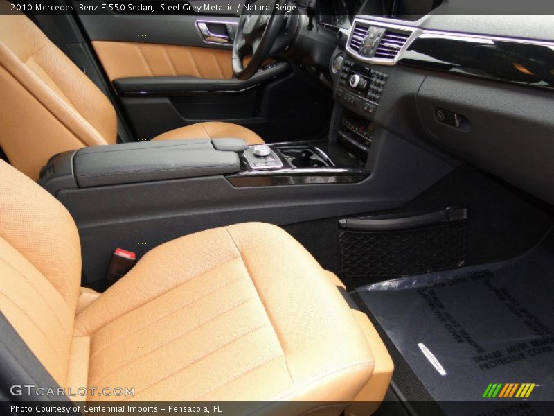 Steel Grey Metallic / Natural Beige 2010 Mercedes-Benz E 550 Sedan