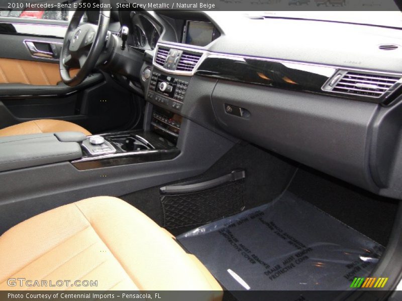 Steel Grey Metallic / Natural Beige 2010 Mercedes-Benz E 550 Sedan