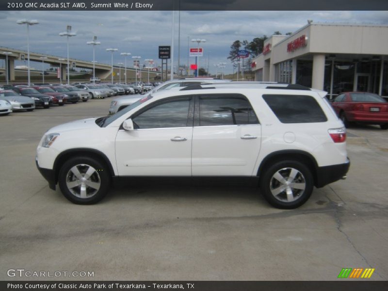 Summit White / Ebony 2010 GMC Acadia SLT AWD