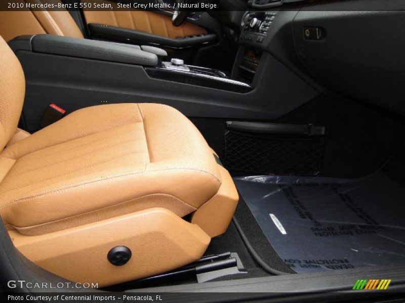 Steel Grey Metallic / Natural Beige 2010 Mercedes-Benz E 550 Sedan