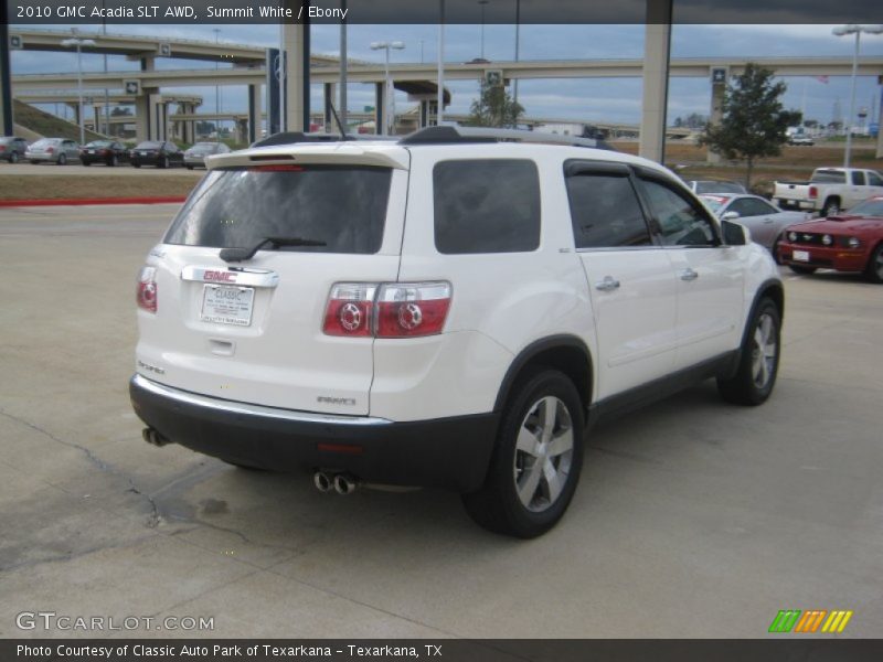Summit White / Ebony 2010 GMC Acadia SLT AWD