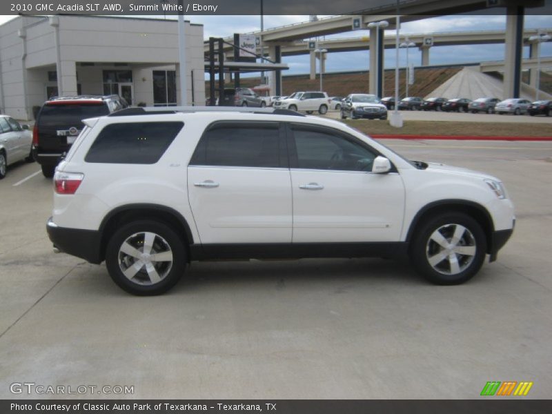 Summit White / Ebony 2010 GMC Acadia SLT AWD