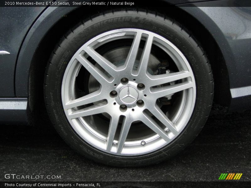Steel Grey Metallic / Natural Beige 2010 Mercedes-Benz E 550 Sedan