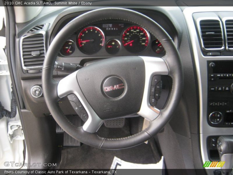 Summit White / Ebony 2010 GMC Acadia SLT AWD