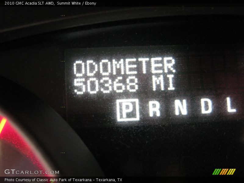 Summit White / Ebony 2010 GMC Acadia SLT AWD