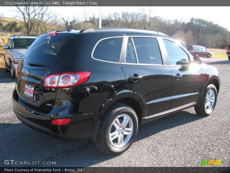 Twilight Black / Gray 2012 Hyundai Santa Fe GLS AWD