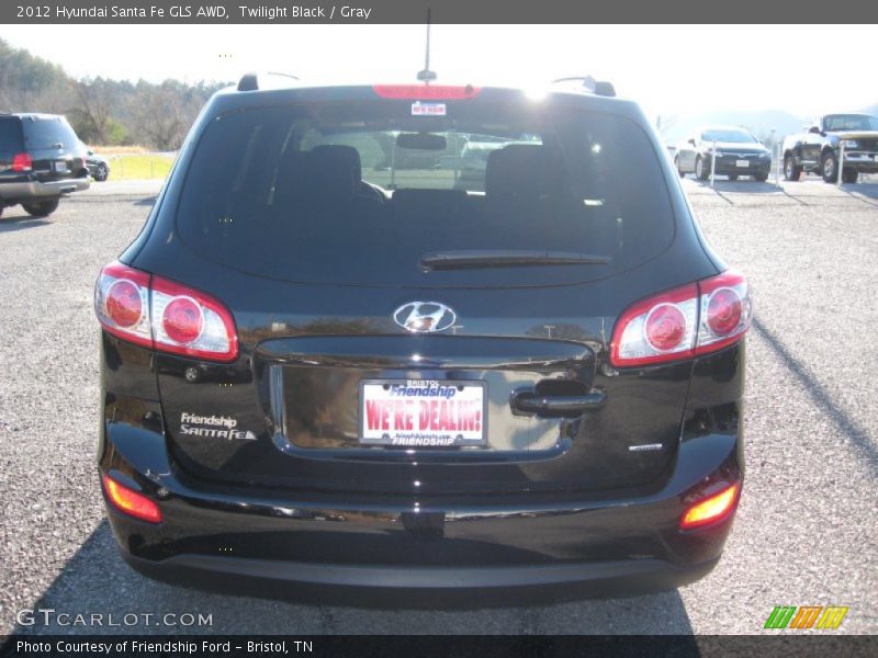 Twilight Black / Gray 2012 Hyundai Santa Fe GLS AWD