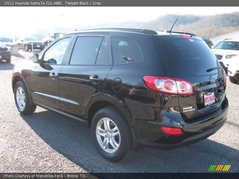 Twilight Black / Gray 2012 Hyundai Santa Fe GLS AWD