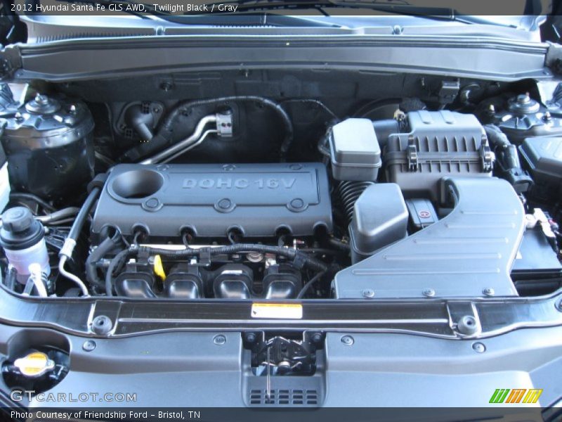 Twilight Black / Gray 2012 Hyundai Santa Fe GLS AWD