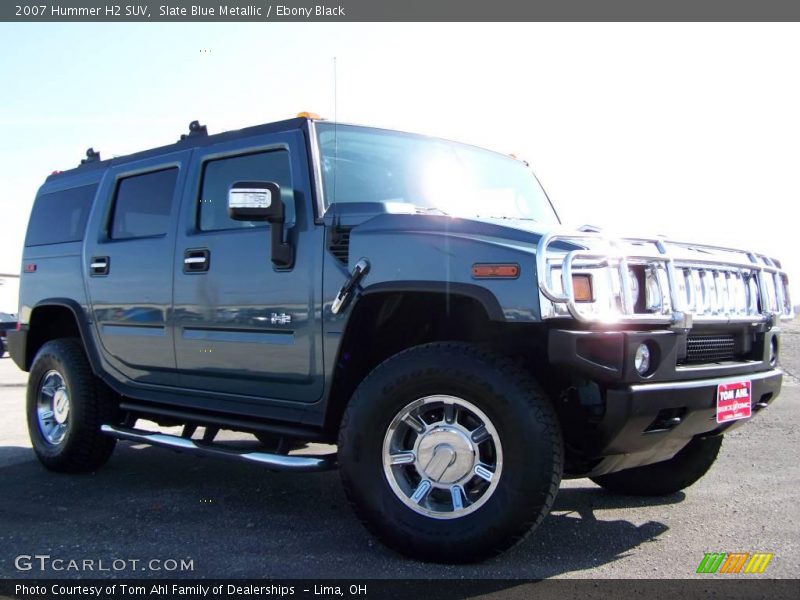 Slate Blue Metallic / Ebony Black 2007 Hummer H2 SUV