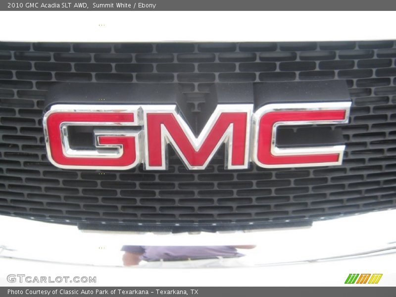 Summit White / Ebony 2010 GMC Acadia SLT AWD