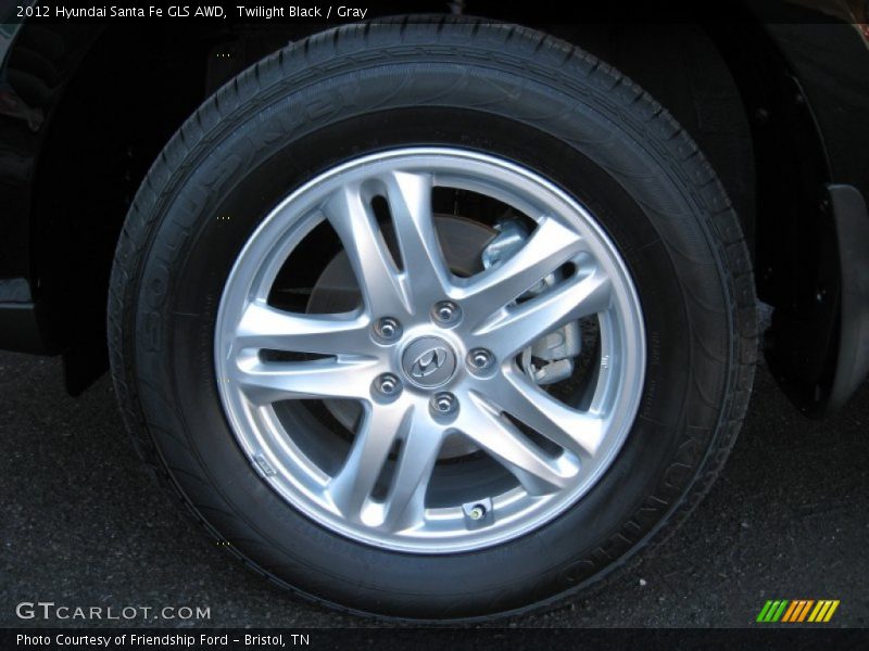 Twilight Black / Gray 2012 Hyundai Santa Fe GLS AWD
