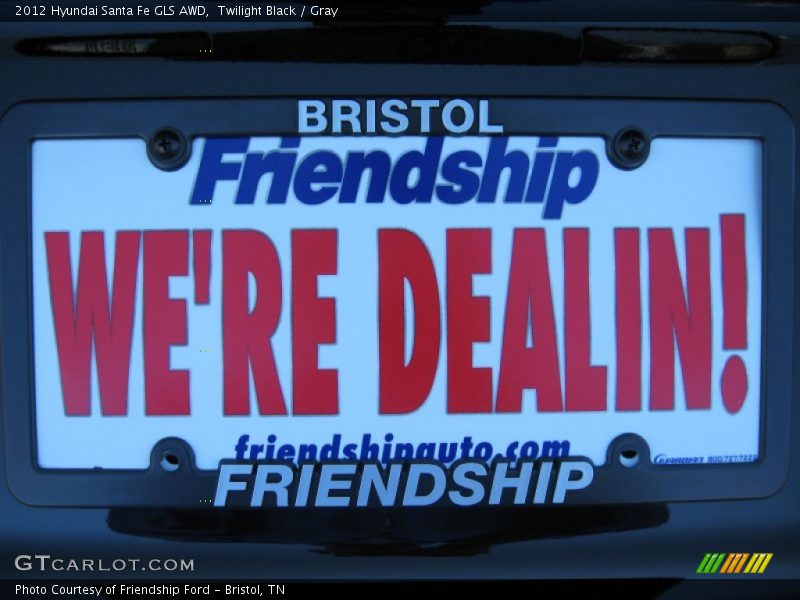 Twilight Black / Gray 2012 Hyundai Santa Fe GLS AWD
