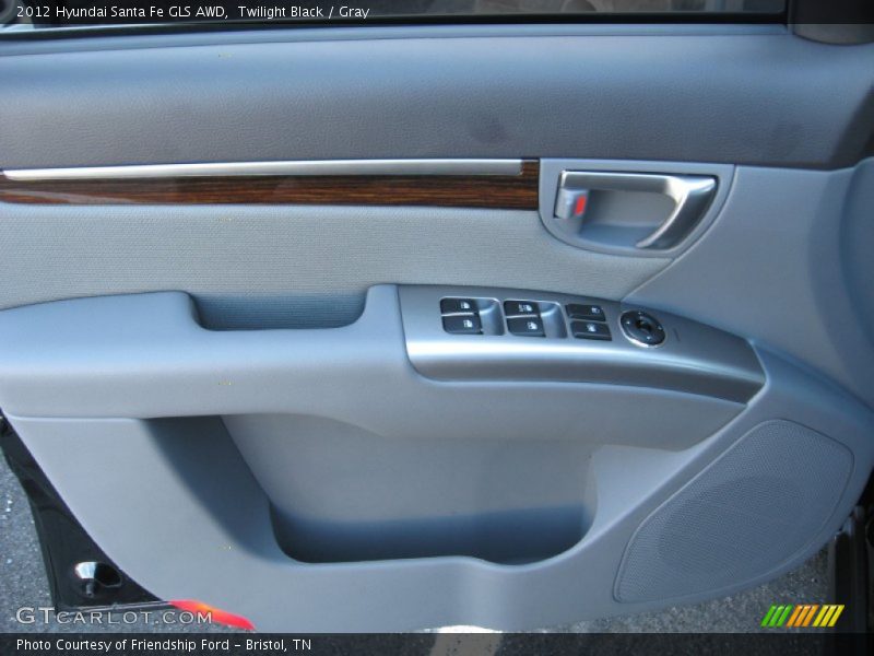 Twilight Black / Gray 2012 Hyundai Santa Fe GLS AWD