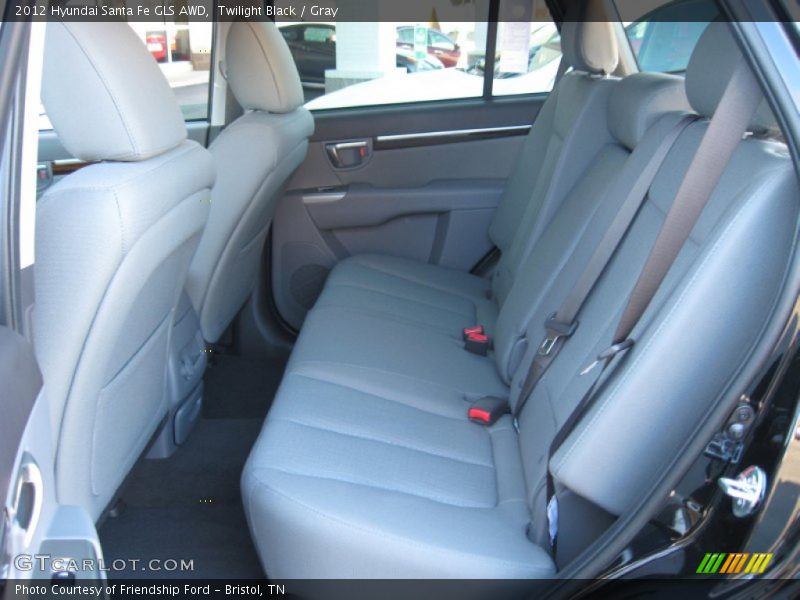 Twilight Black / Gray 2012 Hyundai Santa Fe GLS AWD