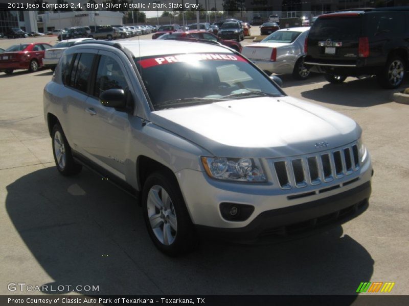 Bright Silver Metallic / Dark Slate Gray 2011 Jeep Compass 2.4