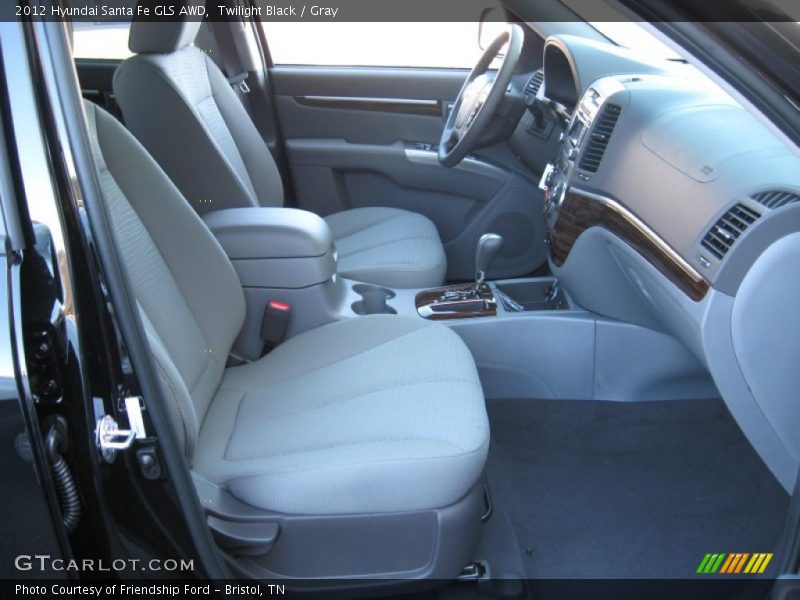Twilight Black / Gray 2012 Hyundai Santa Fe GLS AWD