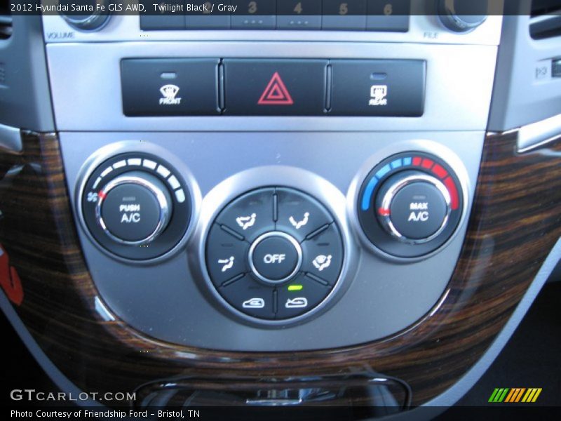 Twilight Black / Gray 2012 Hyundai Santa Fe GLS AWD
