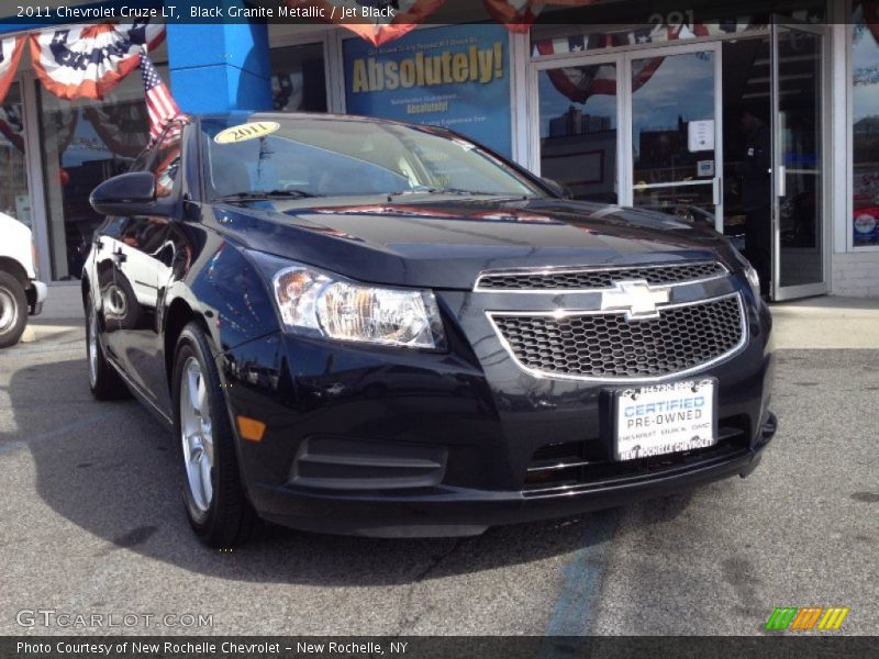 Black Granite Metallic / Jet Black 2011 Chevrolet Cruze LT