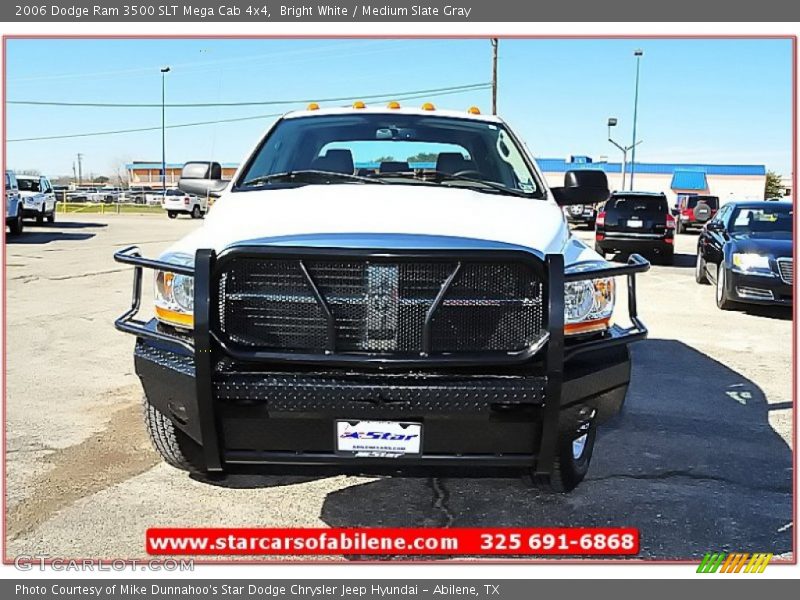 Bright White / Medium Slate Gray 2006 Dodge Ram 3500 SLT Mega Cab 4x4