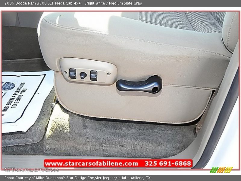 Bright White / Medium Slate Gray 2006 Dodge Ram 3500 SLT Mega Cab 4x4