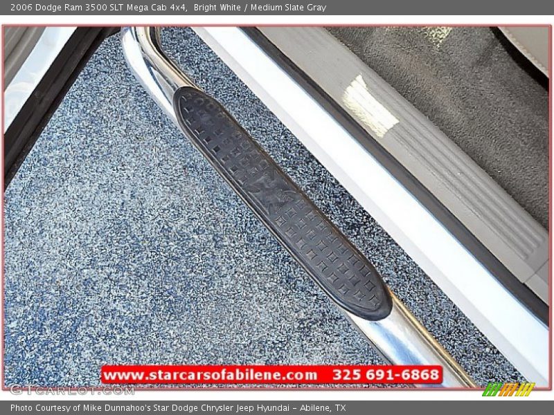 Bright White / Medium Slate Gray 2006 Dodge Ram 3500 SLT Mega Cab 4x4