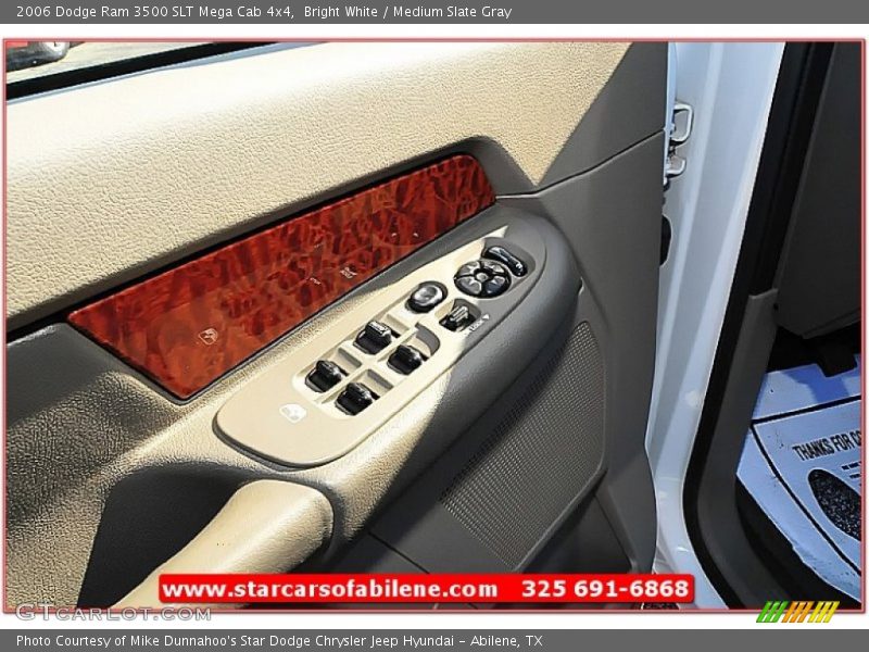 Bright White / Medium Slate Gray 2006 Dodge Ram 3500 SLT Mega Cab 4x4
