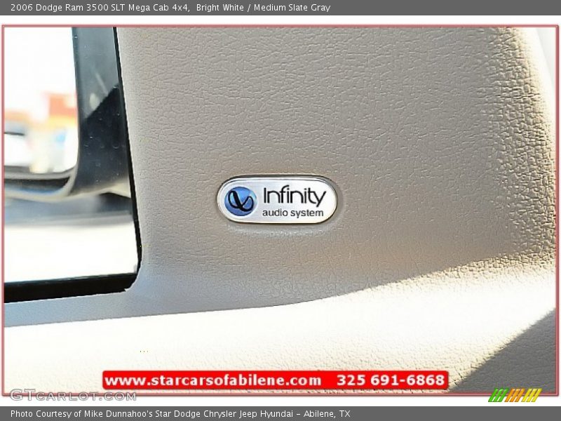 Bright White / Medium Slate Gray 2006 Dodge Ram 3500 SLT Mega Cab 4x4