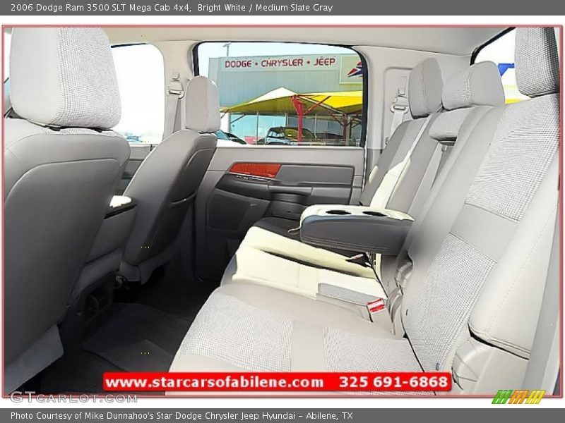 Bright White / Medium Slate Gray 2006 Dodge Ram 3500 SLT Mega Cab 4x4