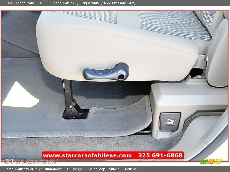 Bright White / Medium Slate Gray 2006 Dodge Ram 3500 SLT Mega Cab 4x4