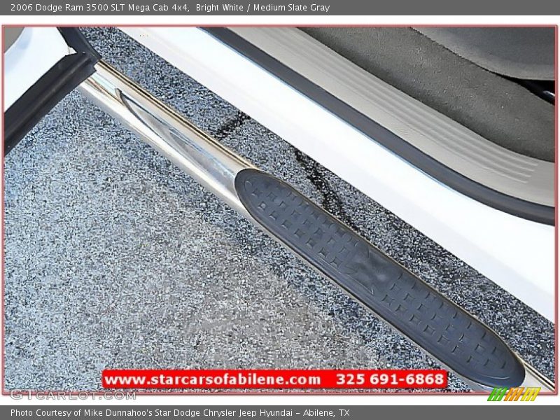Bright White / Medium Slate Gray 2006 Dodge Ram 3500 SLT Mega Cab 4x4
