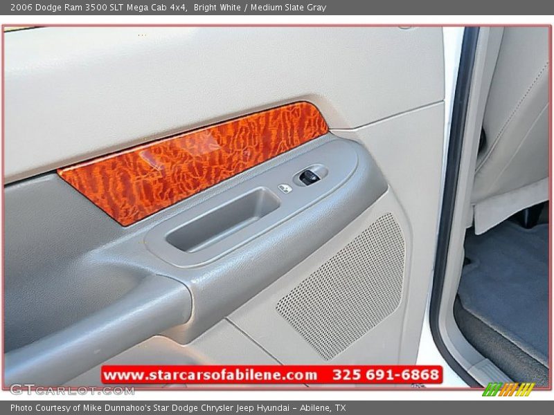 Bright White / Medium Slate Gray 2006 Dodge Ram 3500 SLT Mega Cab 4x4