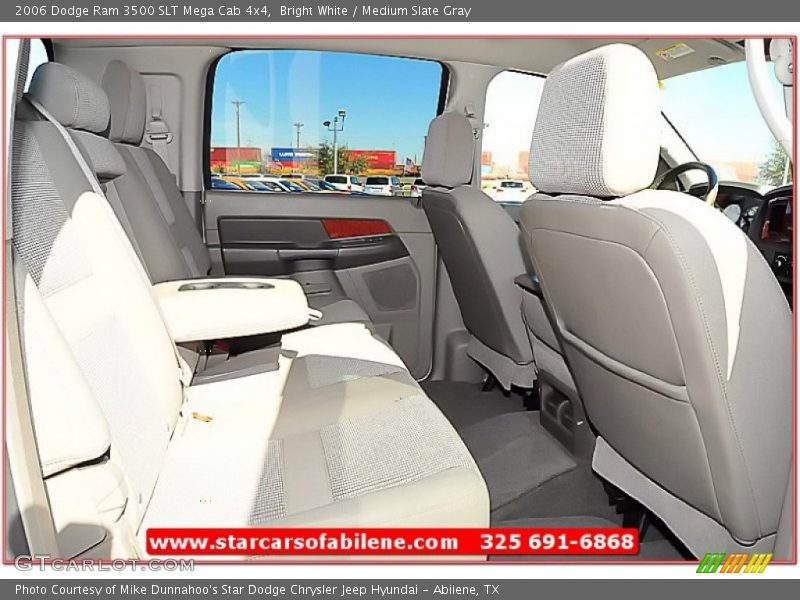 Bright White / Medium Slate Gray 2006 Dodge Ram 3500 SLT Mega Cab 4x4