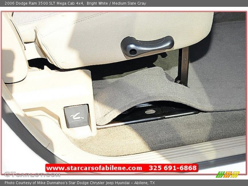 Bright White / Medium Slate Gray 2006 Dodge Ram 3500 SLT Mega Cab 4x4