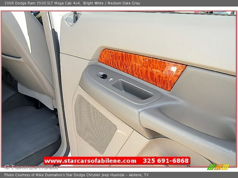 Bright White / Medium Slate Gray 2006 Dodge Ram 3500 SLT Mega Cab 4x4