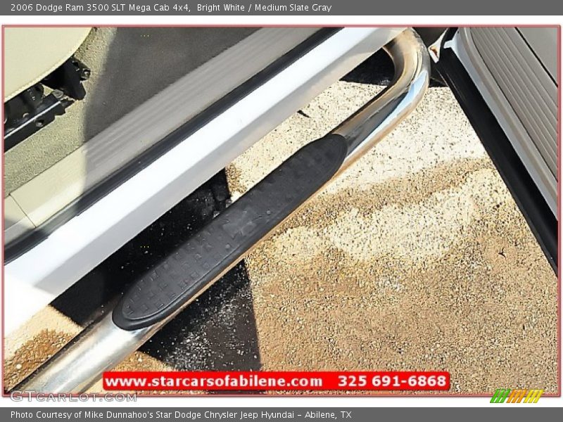 Bright White / Medium Slate Gray 2006 Dodge Ram 3500 SLT Mega Cab 4x4